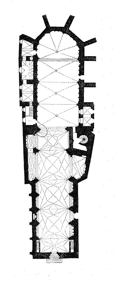 MZK 002 Baugeschichte Maria am Gestade in Wien Fig. 01 Grundriss
