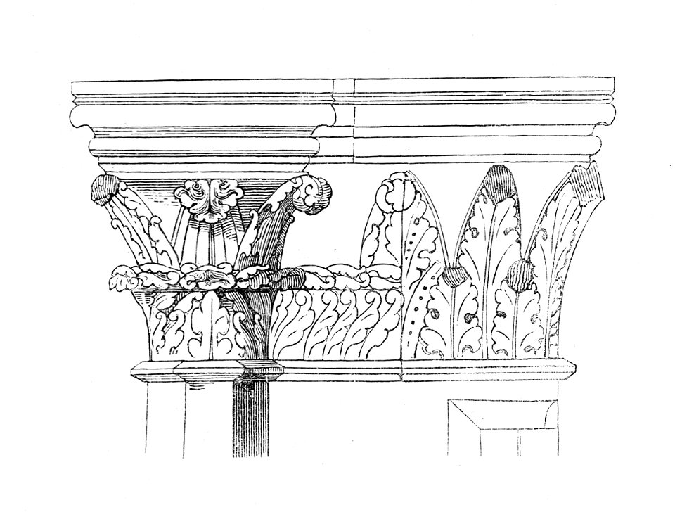 MZK 002 Nr 01 pag 007 Die romanische Kirche zu Lébeny - Fig. 03 Kapitäl 2