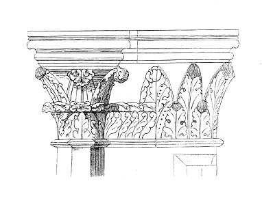 MZK 002 Nr 01 pag 007 Die romanische Kirche zu Lébeny - Fig. 03 Kapitäl 2