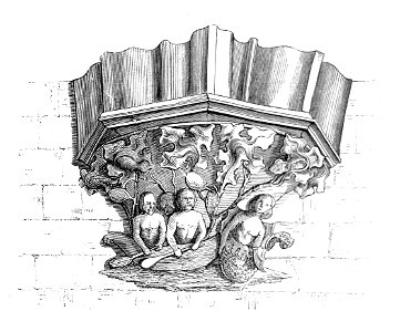 MZK 01 1856 Klosterkirche Neuberg - Konsole Sirene