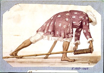 Mysore rocket man, by Robert Home (watercolour)