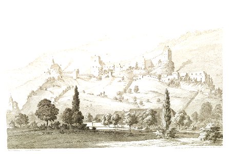 MZK 008 06 Baudenkmale der Stadt Friesach Tafel VII Friesach Burganlage - Essenwein