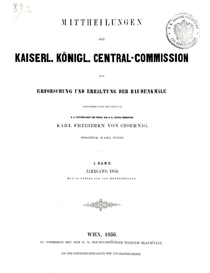 MZK 001 1856 Titelblatt