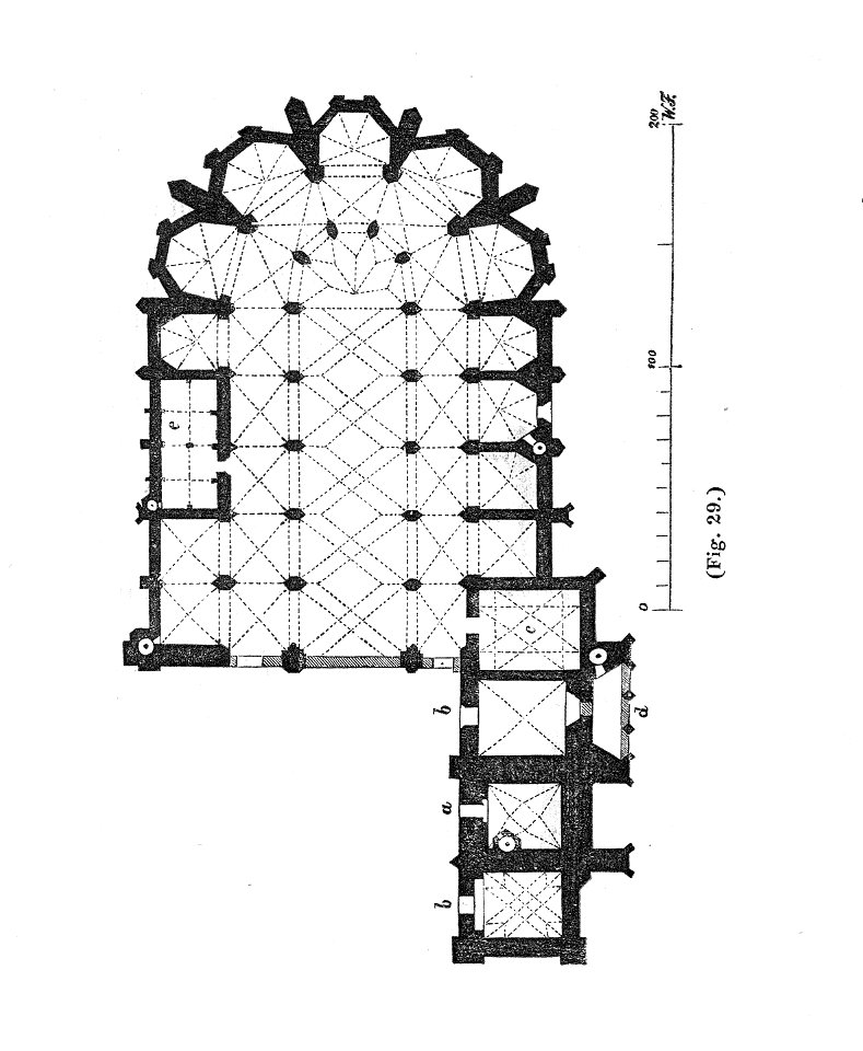 MZK 001 Nr 10 Charakteristik der Baudenkmale Böhmens - Fig. 29 Dom von Prag - Grundriss
