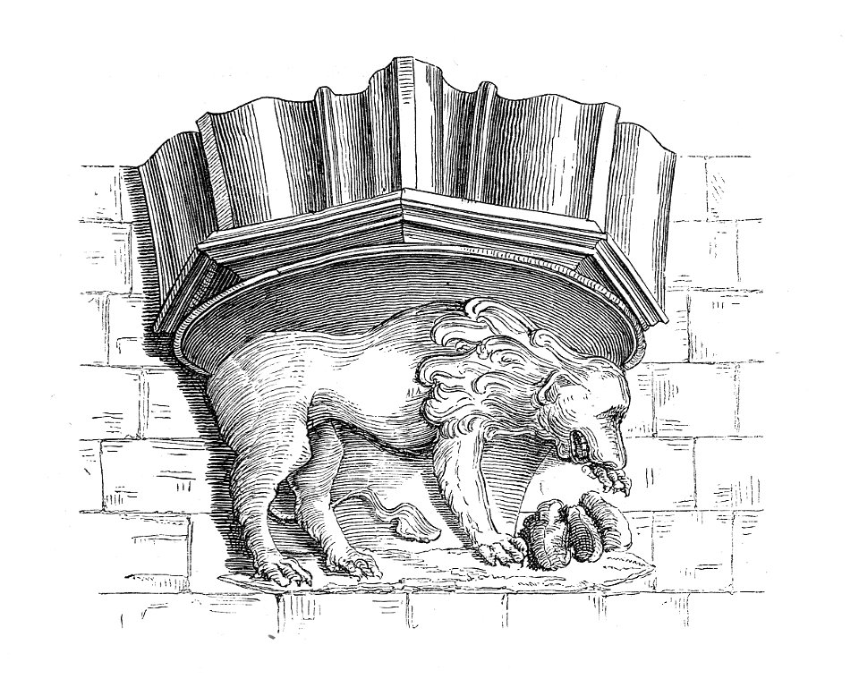 MZK 01 1856 Klosterkirche Neuberg - Konsole Löwe