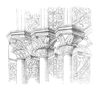 MZK 002 Nr 01 pag 007 Die romanische Kirche zu Lébeny - Fig. 02 Kapitäl 1