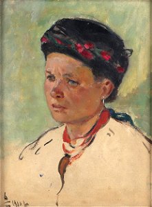 Mykola Pymonenko - Bildnis einer ukrainischen Bäuerin