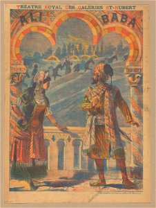Médard Tytgat - Théâtre Royal des Galeries St Hubert - Ali Baba - Graphic work - Royal Library of Belgium - S.V 4053 (front)