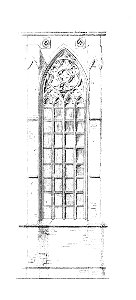 MZK 001 Nr 08 Die gothische Kirche Maria am Gestade in Wien - Tafel - Fenstertravée an der Südseite des Chores