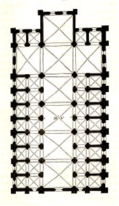 MZK 05 - 1860 Reisenotizen Italien Fig 029 Pavia San Marina de Carmine - San Pantaleone - Grundriss