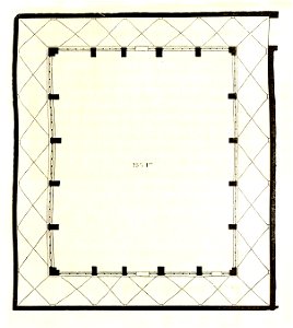 MZK 05 - 1860 Reisenotizen Italien Fig 075 Viterbo Klosterhof neben der Kirche S. Maria Verità