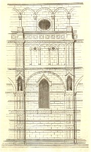 MZK 05 - 1860 Reisenotizen Italien Fig 061 Lucca Dom - San Martino äußere Wandflächen