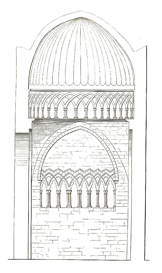 MZK 05 - 1860 Reisenotizen Italien Fig 098 Ravello Palazzo Rufolo - weiterer Gartenpavillon Aufriss