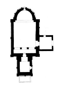 MZK 002 Nr 05Die romanische Kirche St. Jakob in Böhmen - Fig. 03 Grundriss