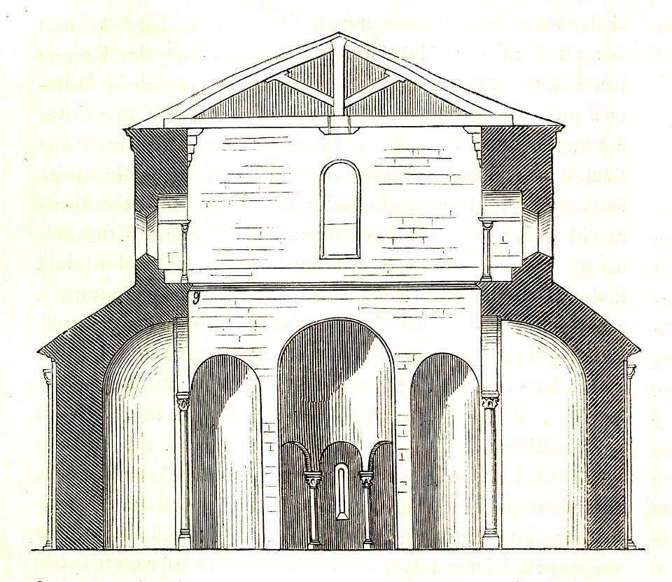 MZK 05 - 1860 Reisenotizen Italien Fig 005 Gravedona S. Maria Antiqua Baptisterium