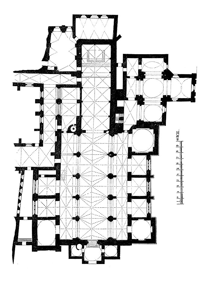 MZK 002 Nr 01 Die Dreifaltigkeitskirche der Dominicaner in Krakau - Fig. 01 Grundriss