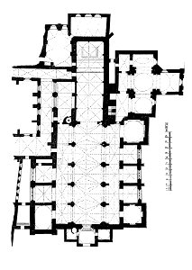 MZK 002 Nr 01 Die Dreifaltigkeitskirche der Dominicaner in Krakau - Fig. 01 Grundriss