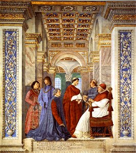 Melozzo da Forlì - Foundation of the Library - WGA14779