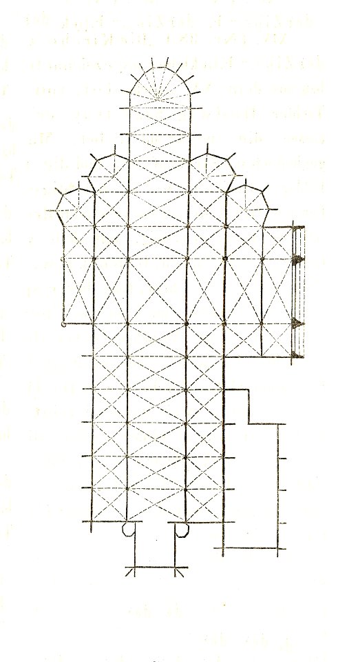 MZK 002 Nr 09 Der Elisabeth-Dom zu Kaschau in Ungarn - Fig. 05 Grundriss Chor St. Martin zu Ypern