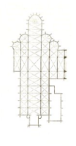 MZK 002 Nr 09 Der Elisabeth-Dom zu Kaschau in Ungarn - Fig. 05 Grundriss Chor St. Martin zu Ypern