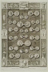 Médailles d'Hyéron 2, de la Reine Philistides, de Théron et Phintyas - Saint-non Jean Claude Richard Abbé De - 1786