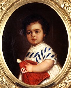 Målning, porträtt av Elma von Hallwyl (1870-1871) - Hallwylska museet - 38930