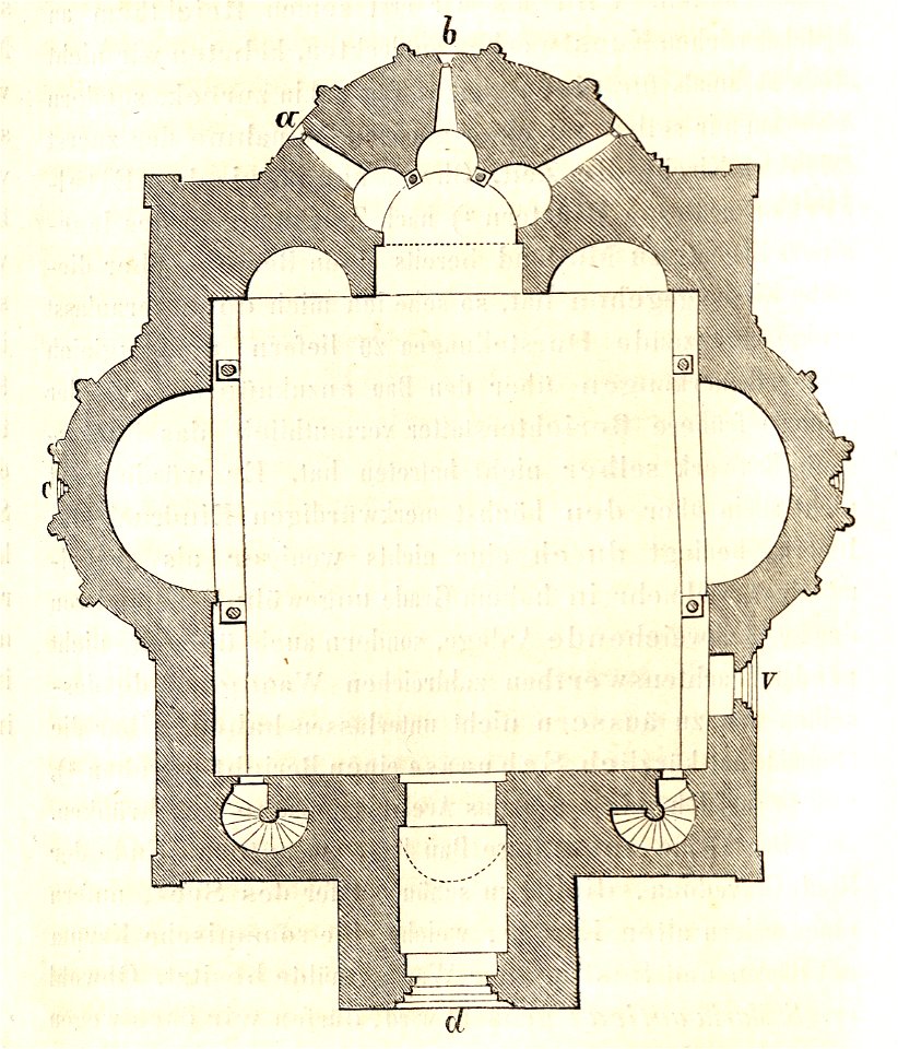 MZK 05 - 1860 Reisenotizen Italien Fig 003 Gravedona S. Maria Antiqua Grundriss