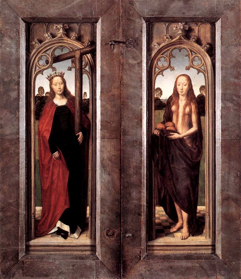 Memling Triptych of Adriaan Reins closed