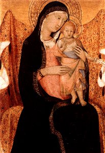 Lippo Memmi - Virgin and Child (detail) - WGA15022