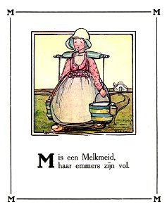 Melkmeid uit A dat is Aafje (1918) van Bas van der Veer