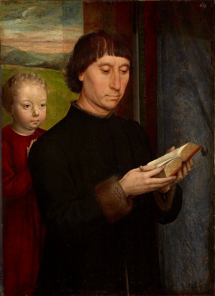 Hans Memling - Portrait of a man reading (c.1480)