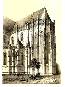 MZK 002 Nr 09 Der Elisabeth-Dom zu Kaschau in Ungarn - Tafel Choransicht