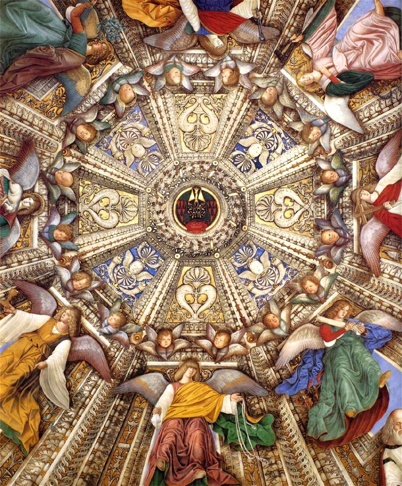 Melozzo da Forlì - Vaulting decoration of the Sacristy of St Mark (detail) - WGA14782