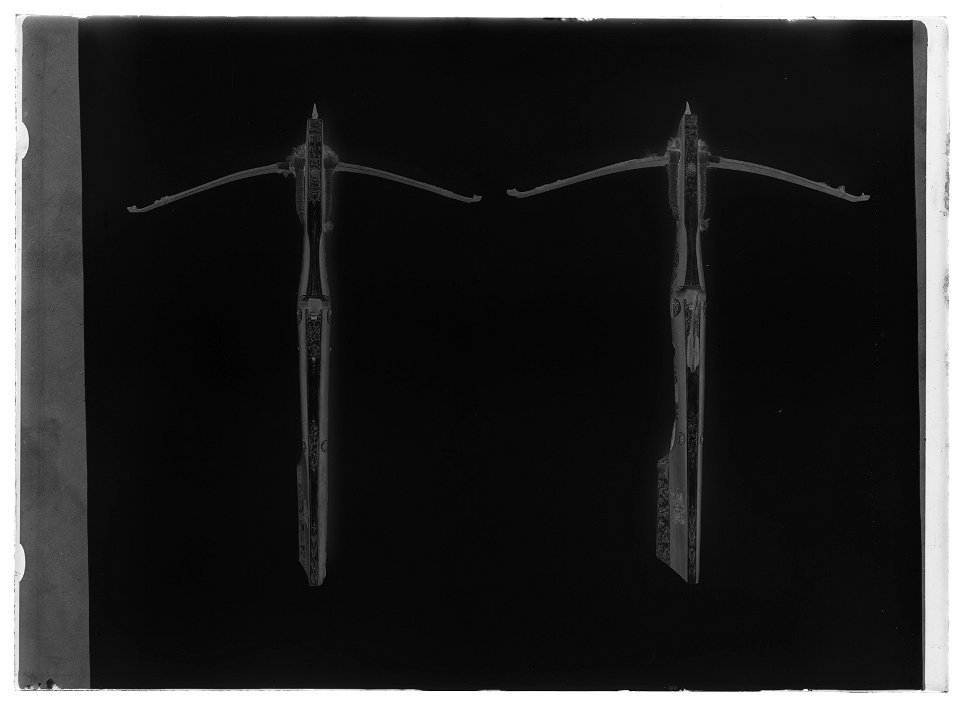 Målskjutningsarmborst, Tyskland 1646 - Livrustkammaren - 26045-negative