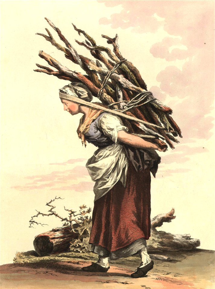 Mädel mit Waldholz