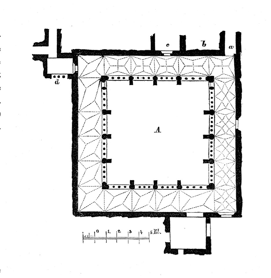 MZK 002 Nr 03 Alte Kunstdenkmale in Botzen und Umgebung - Fig. 01 Franziskanerkloster Kreuzgang