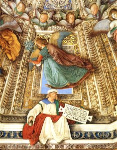 Melozzo da Forlì - Angel Holding an Instrument of the Passion - WGA14783