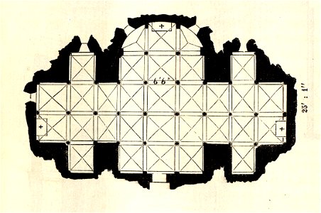 MZK 05 - 1860 Reisenotizen Italien Fig 078 Civita Castellana - Dom Grundriss