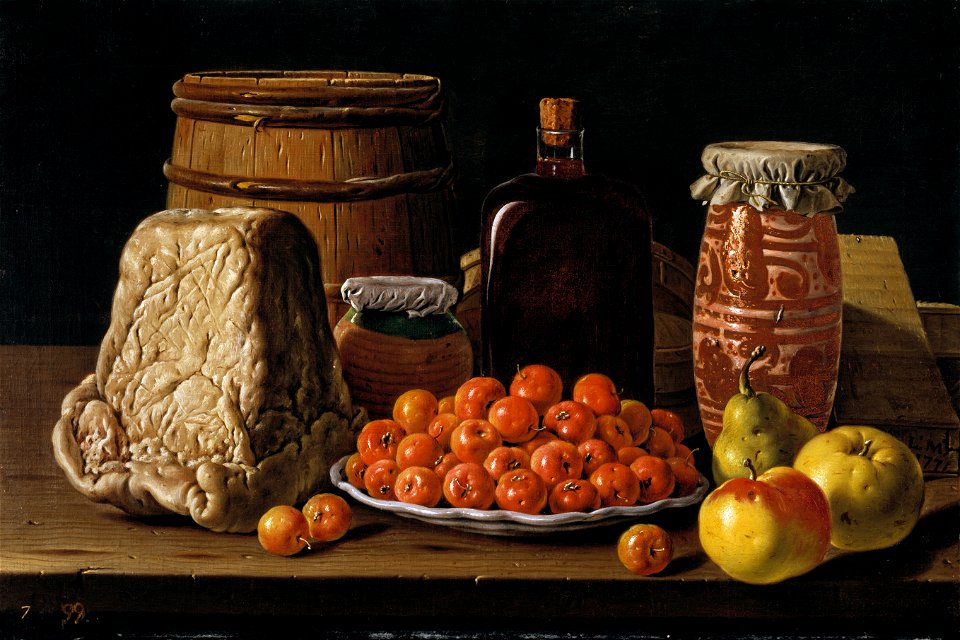 Meléndez, Luis Egidio - Still Life with Fruit and Cheese