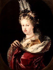 Meléndez, Miguel Jacinto - Portrait of Queen María Luisa Gabriela de Saboya - Google Art Project