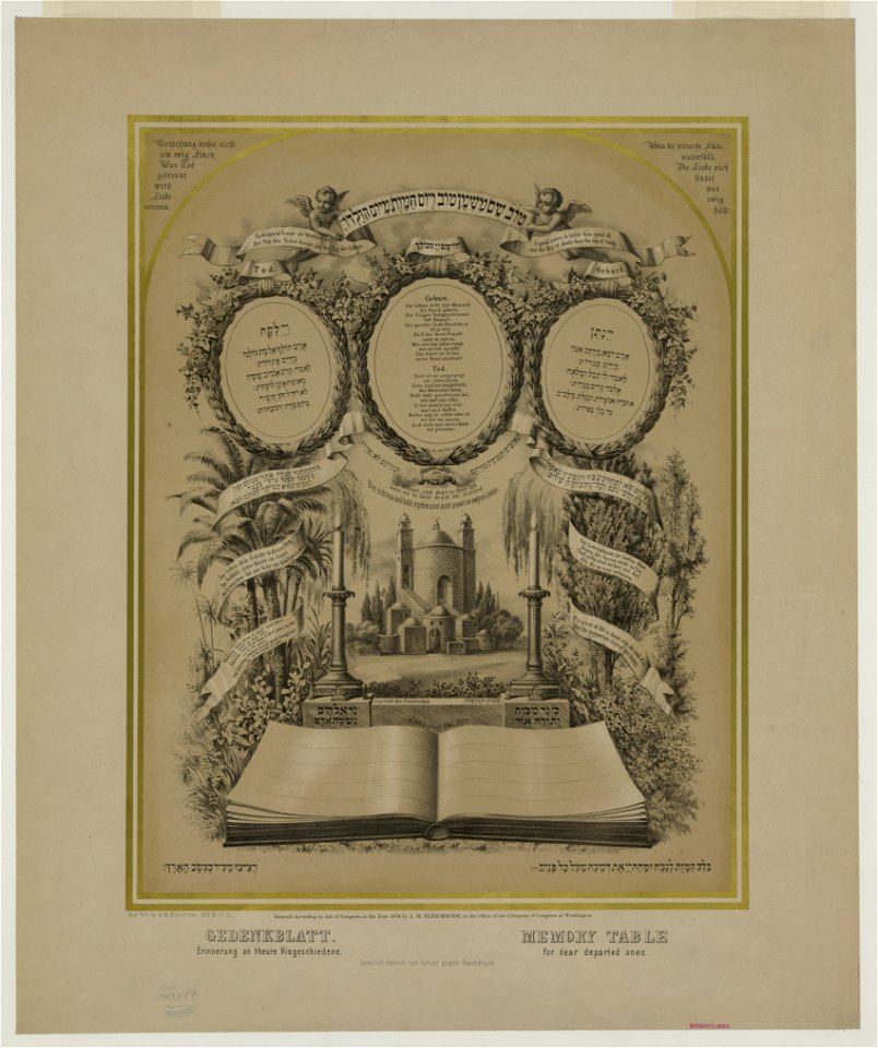 Memory table for dear departed ones LCCN89711887
