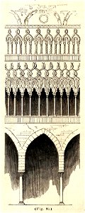MZK 05 - 1860 Reisenotizen Italien Fig 093 Ravello Palazzo Rufolo - Arkaden Innenhof
