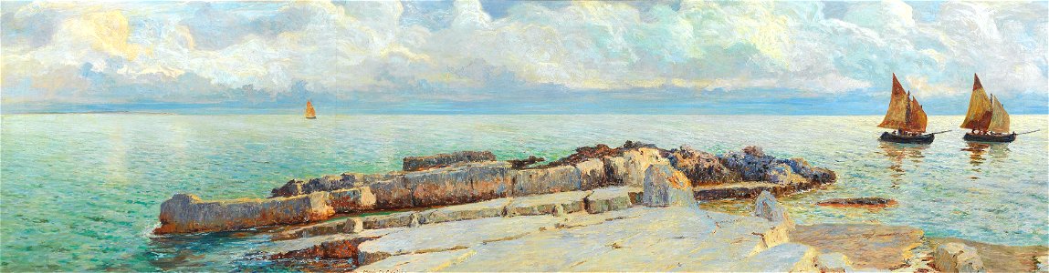 Menci Clement Crnčić - Coastal landscape