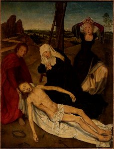 Hans Memling - Lamentation. Free illustration for personal and commercial use.