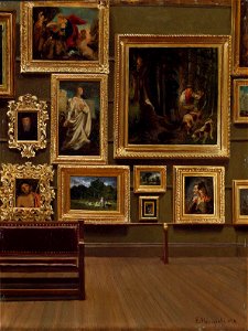 The Picture Gallery in the Old Museum by Enrico Meneghelli, 1879