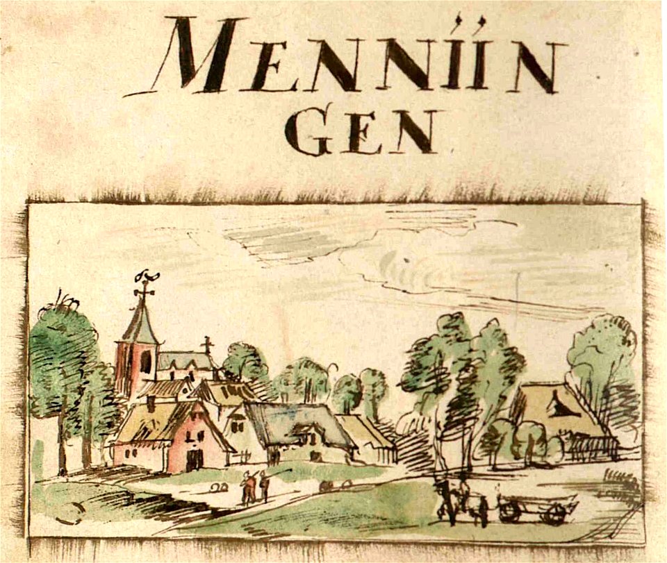 Menningen by Jean Bertels 1597