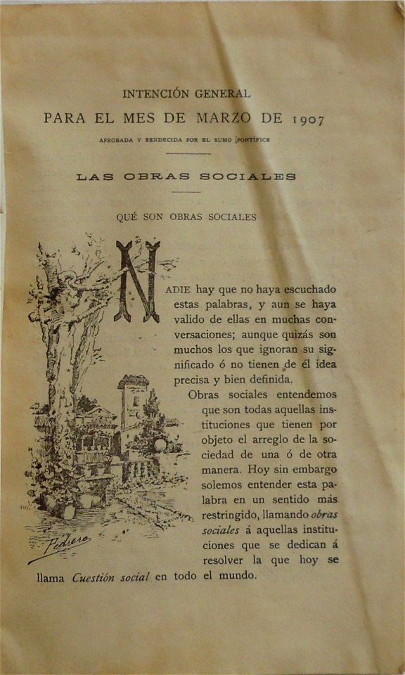 Mensajero Corazón de Jesús, Mar 1907, por Mariano Pedrero