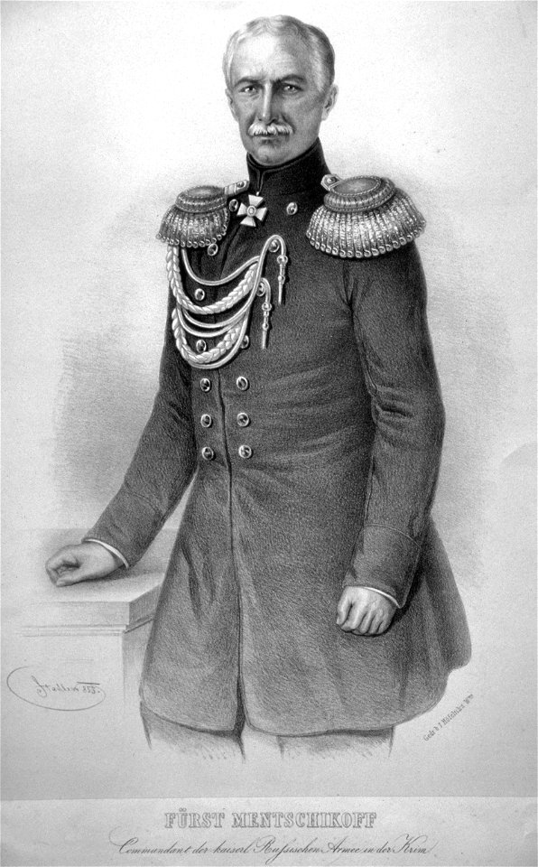 Alexander Sergejewitsch Menschikow Litho