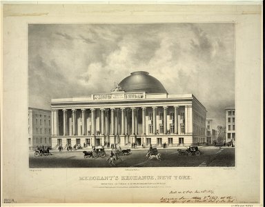 Merchant's Exchange, New York - drawn by C.L. Warner, on stone by Bufford. LCCN2003654284