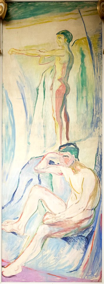Menn vendt mot solen av Edvard Munch